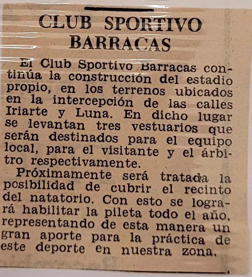 Gestiones por el predio